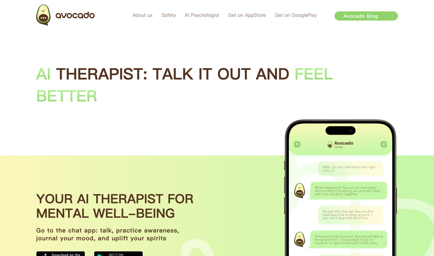 Avocado AI Therapist