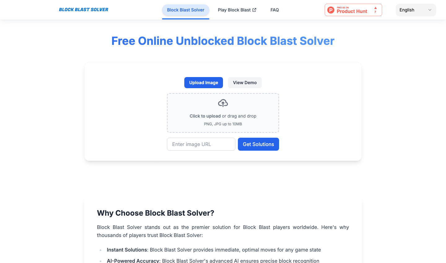 Block Blast Solver