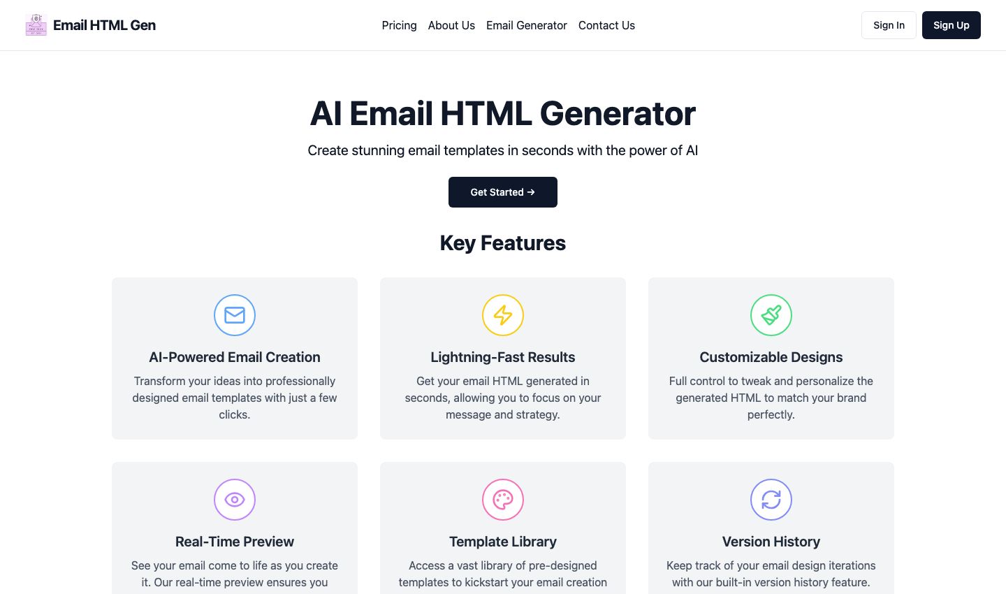 Email HTML Gen