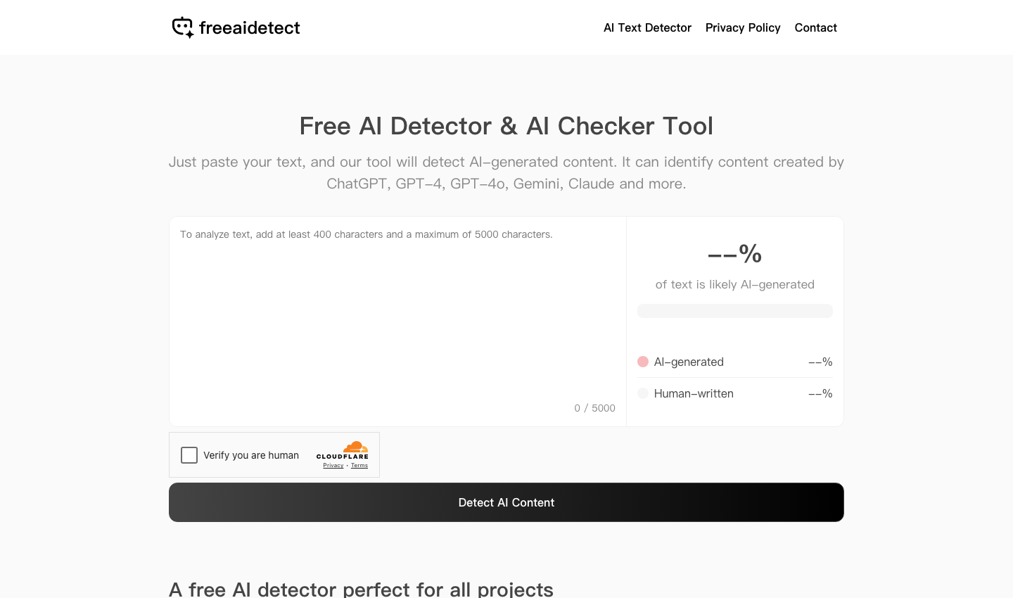 Free AI Detector