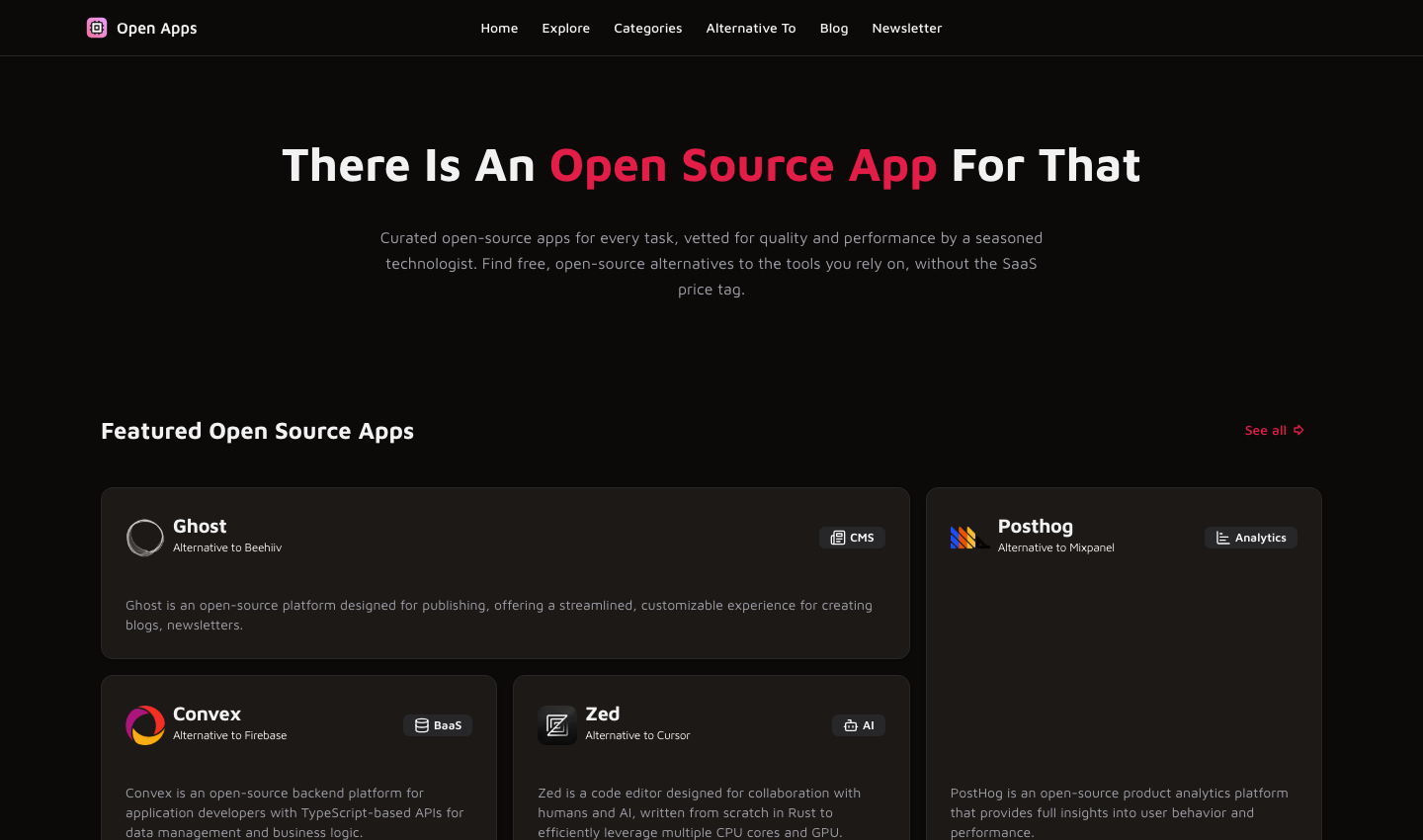 Open Source App Directory