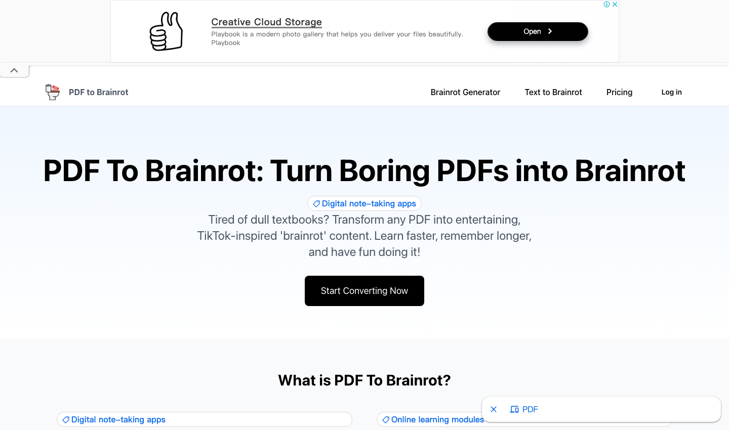 PDF To Brainrot