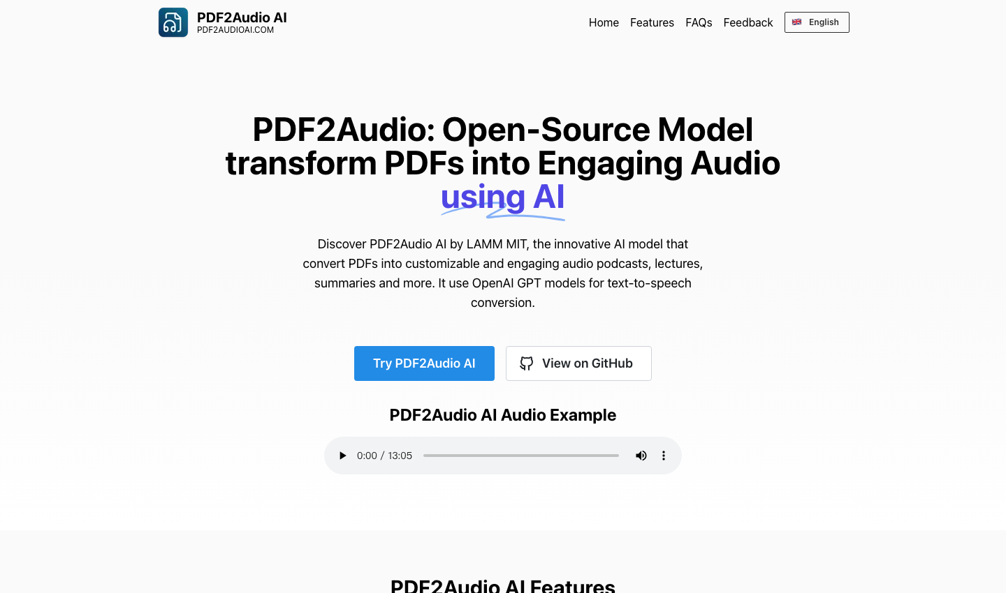 PDF2Audio