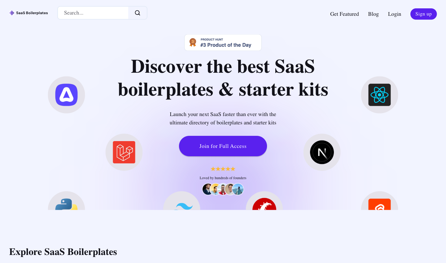 SaaS Boilerplates