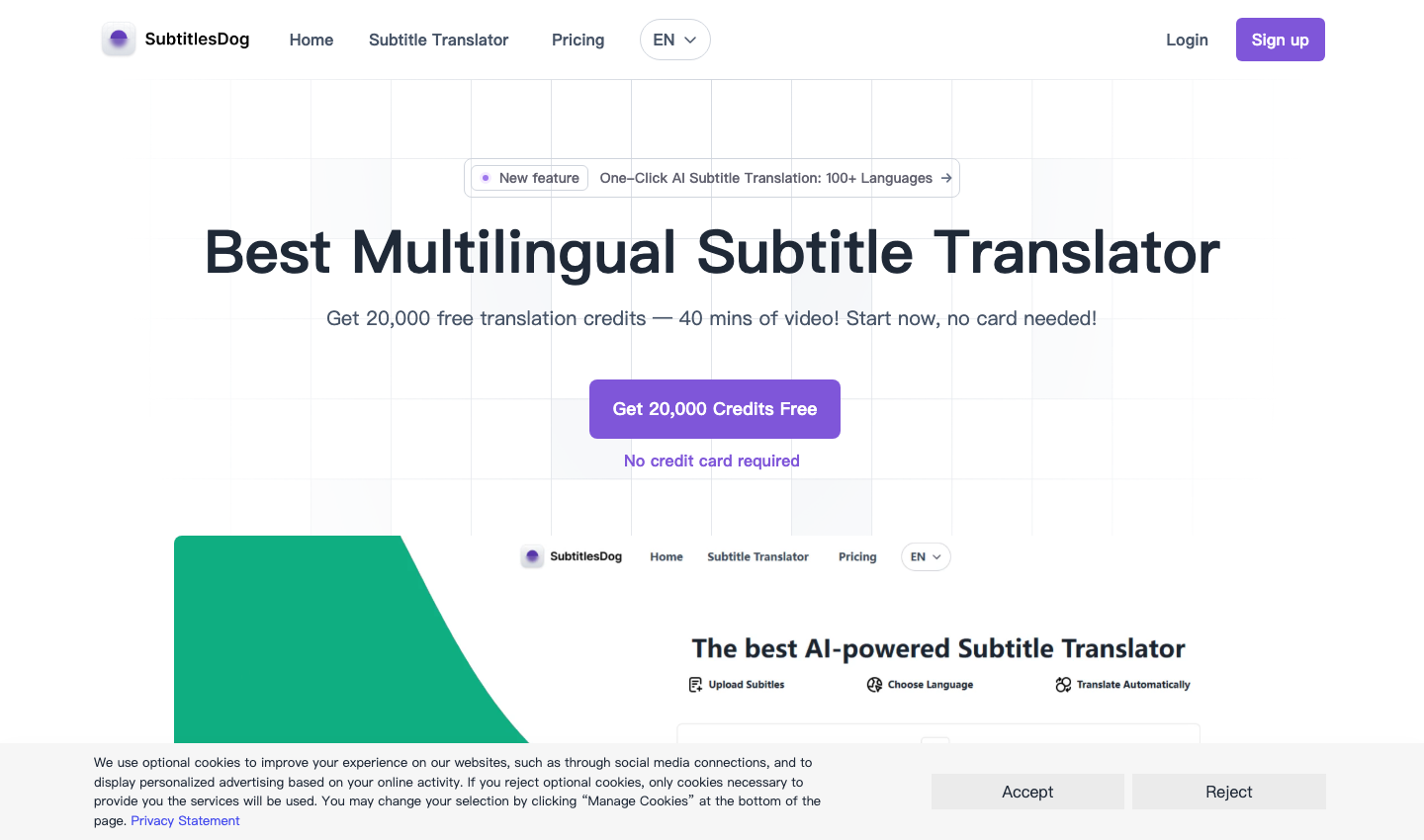 SubtitlesDog - Best AI Subtitle Translator