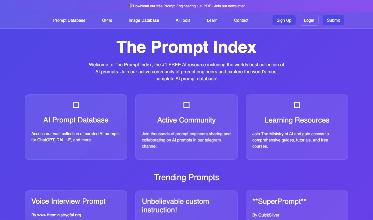 The Prompt Index