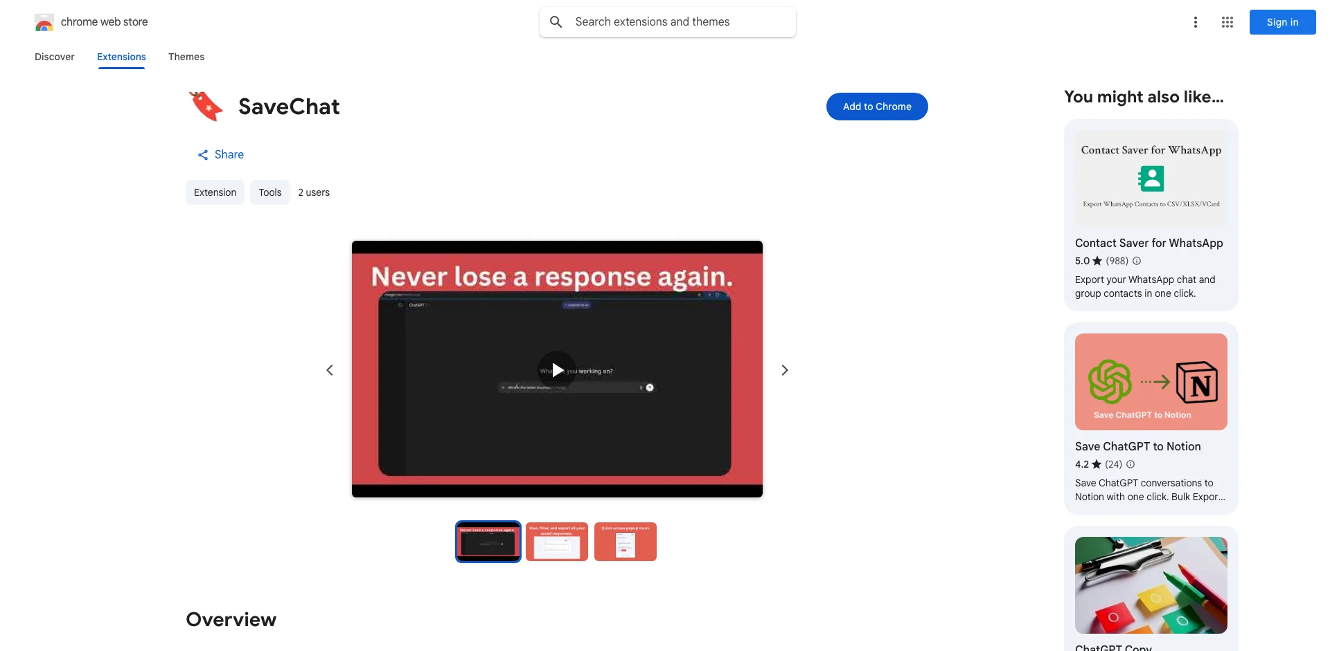 SaveChat