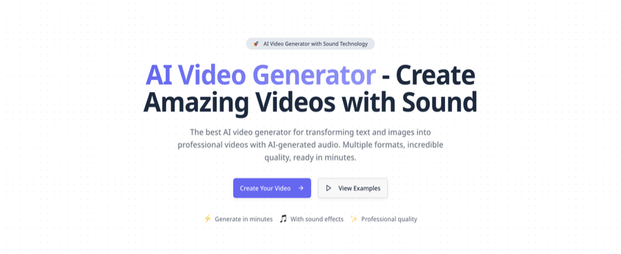  Plexigen AI - AI Video Generator with Sound
