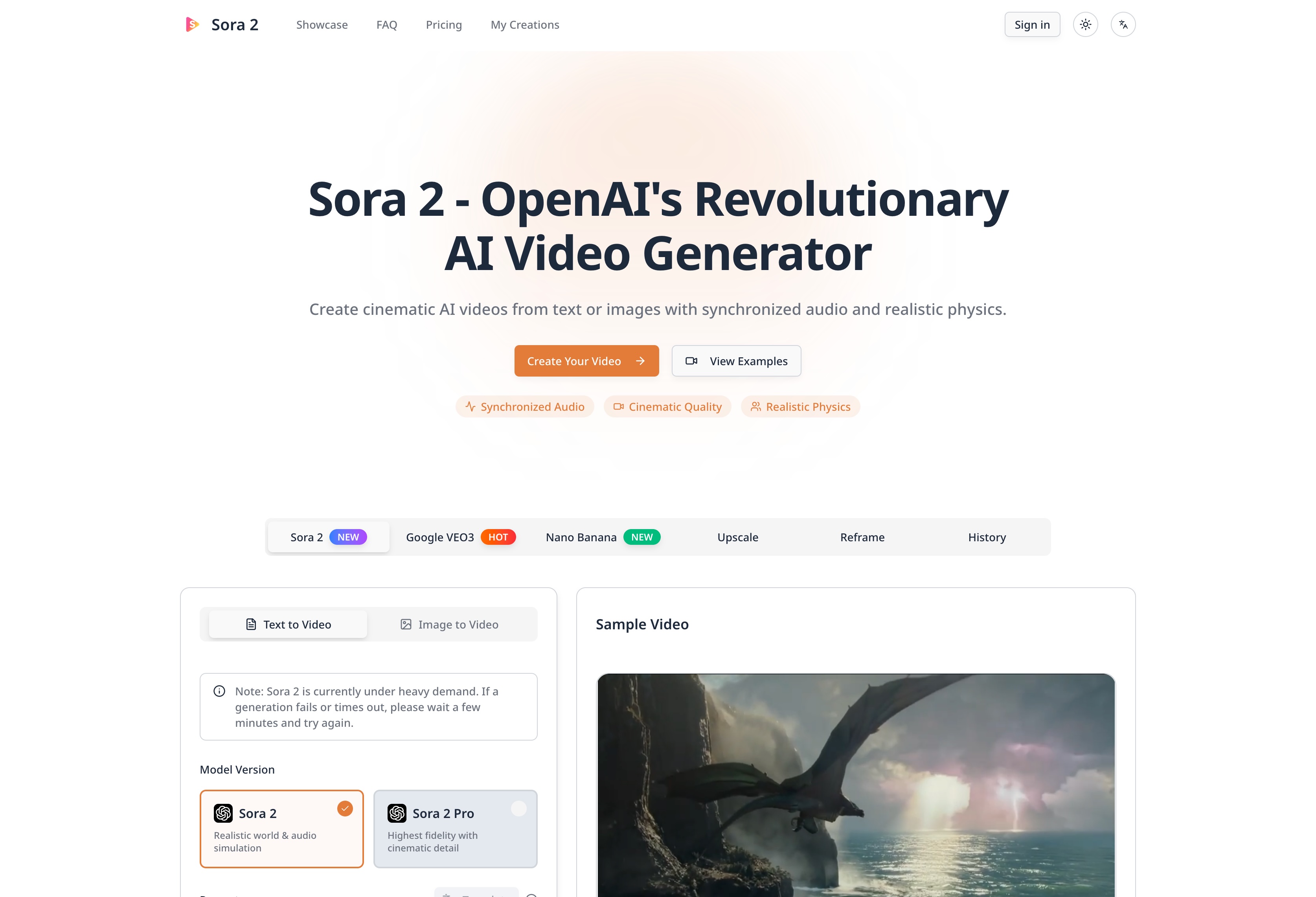 Sora 2 - Cinematic AI Video Generator with Audio - Image 1