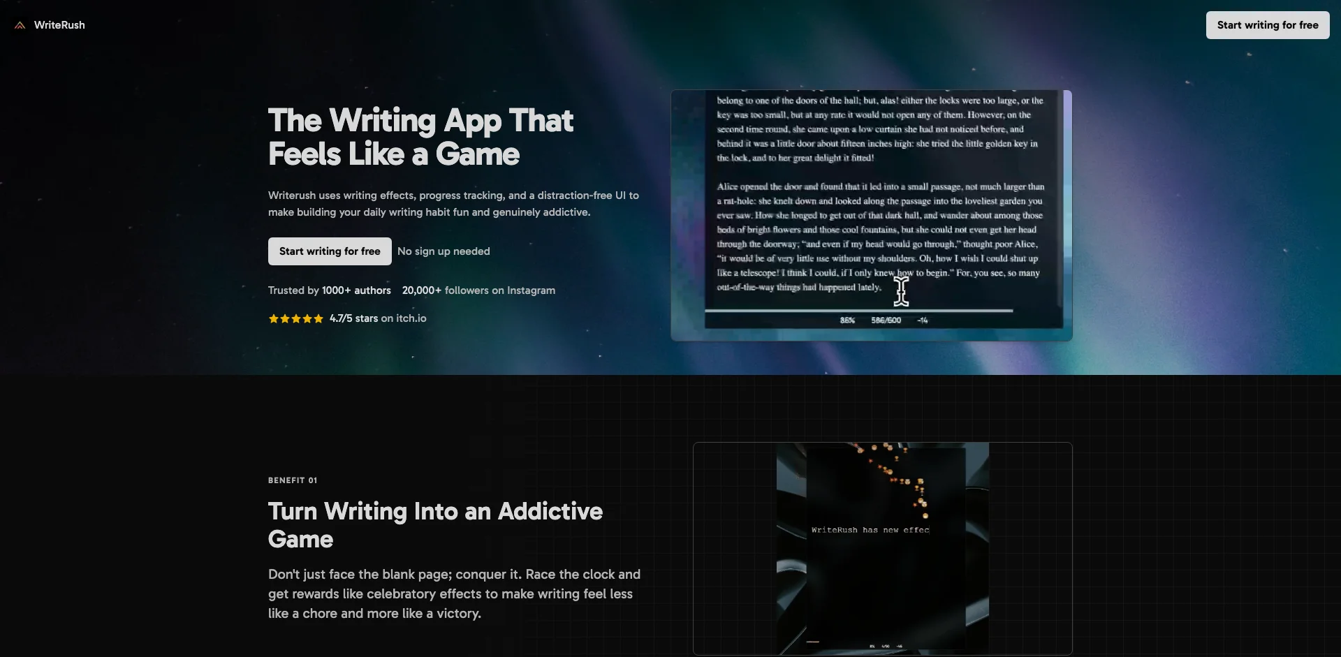 WriteRush 2.0